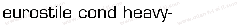 eurostile cond heavy字体转换